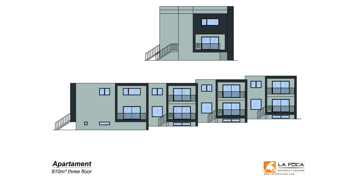 prospetto 2d complesso residenziale